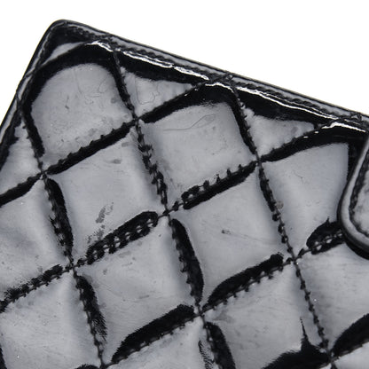 Chanel Patent Quilted Large Brilliant Flap Wallet Black 18 of 20