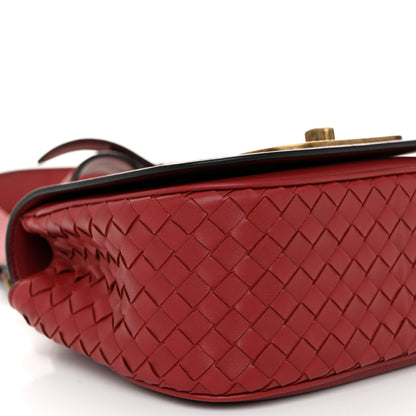 Bottega Veneta Smooth Nappa Intrecciato BV Luna Crossbody Satchel Baccara Rose 9 of 10