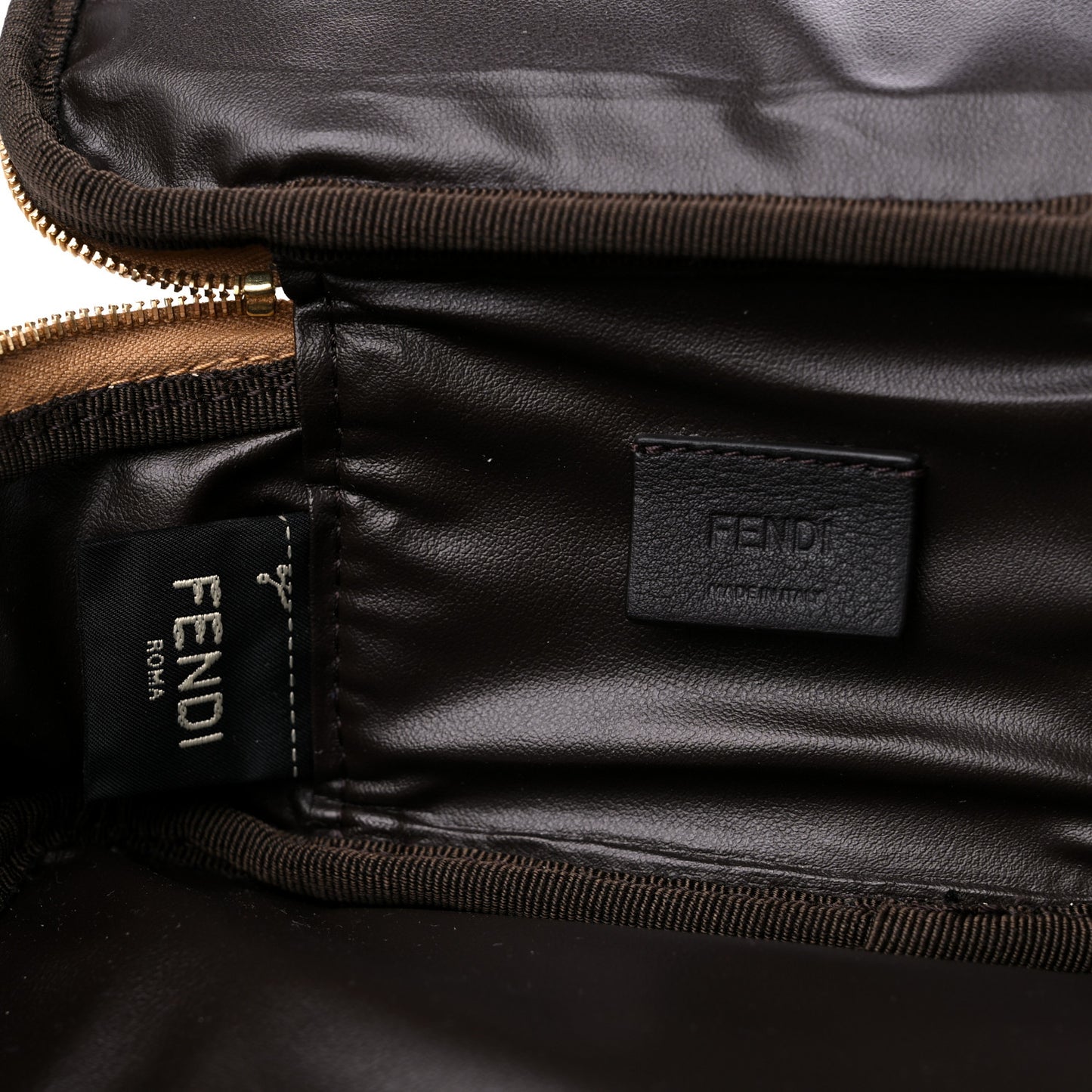 Wool FF 1974 Cosmetic Case Beige Cammello Sand