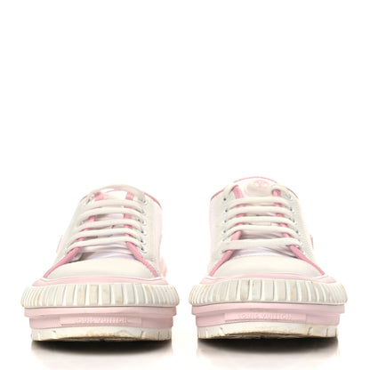 Louis Vuitton Canvas LV Squad Sneakers 39 White Pink 2 of 10