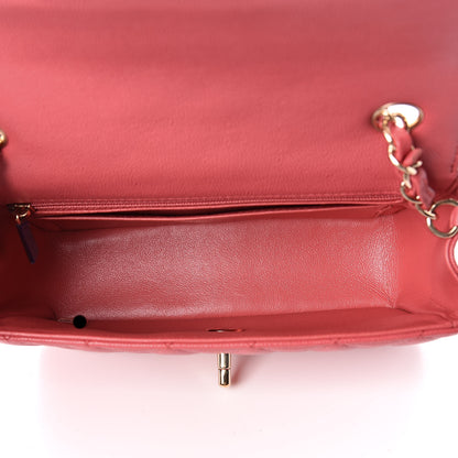 Chanel Caviar Quilted Mini Rectangular Flap Dark Pink 5 of 10