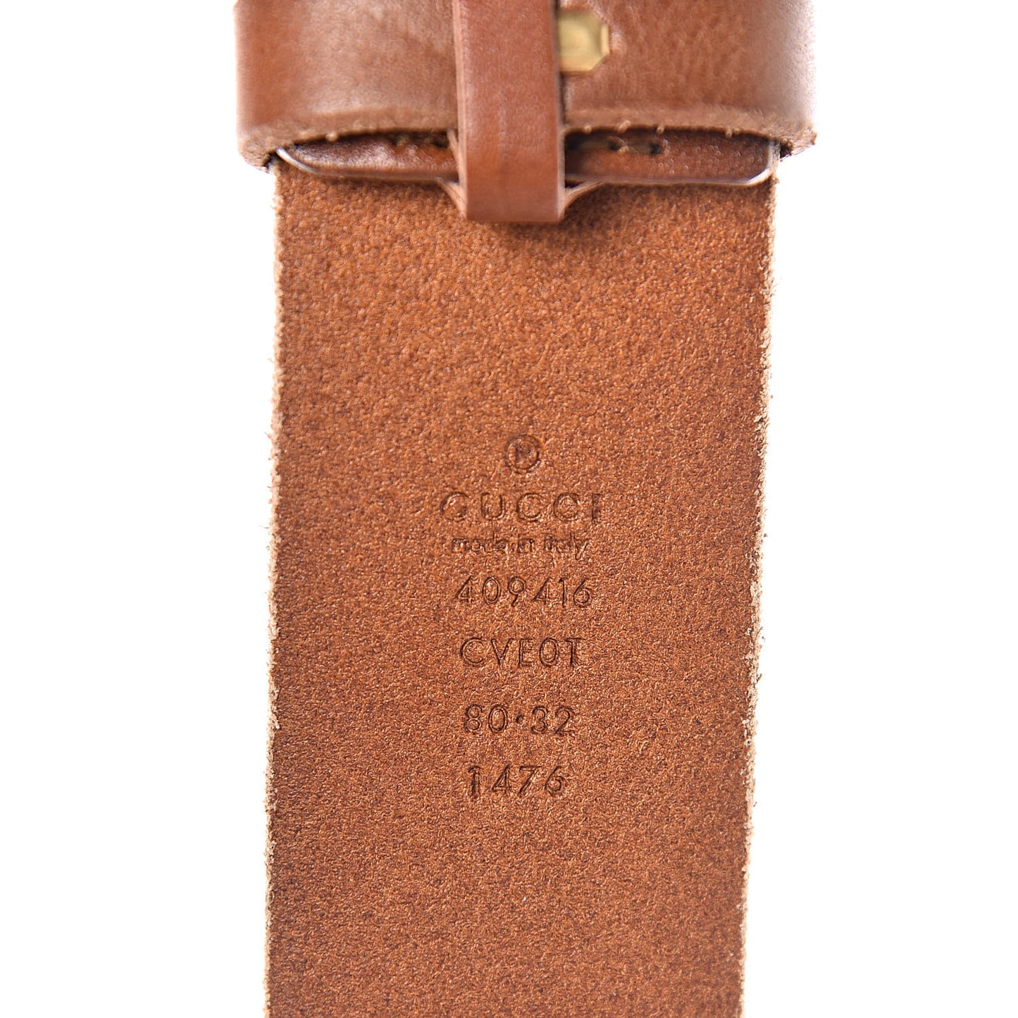 Faded Calfskin Double G 40mm Belt 80 32 Cuir