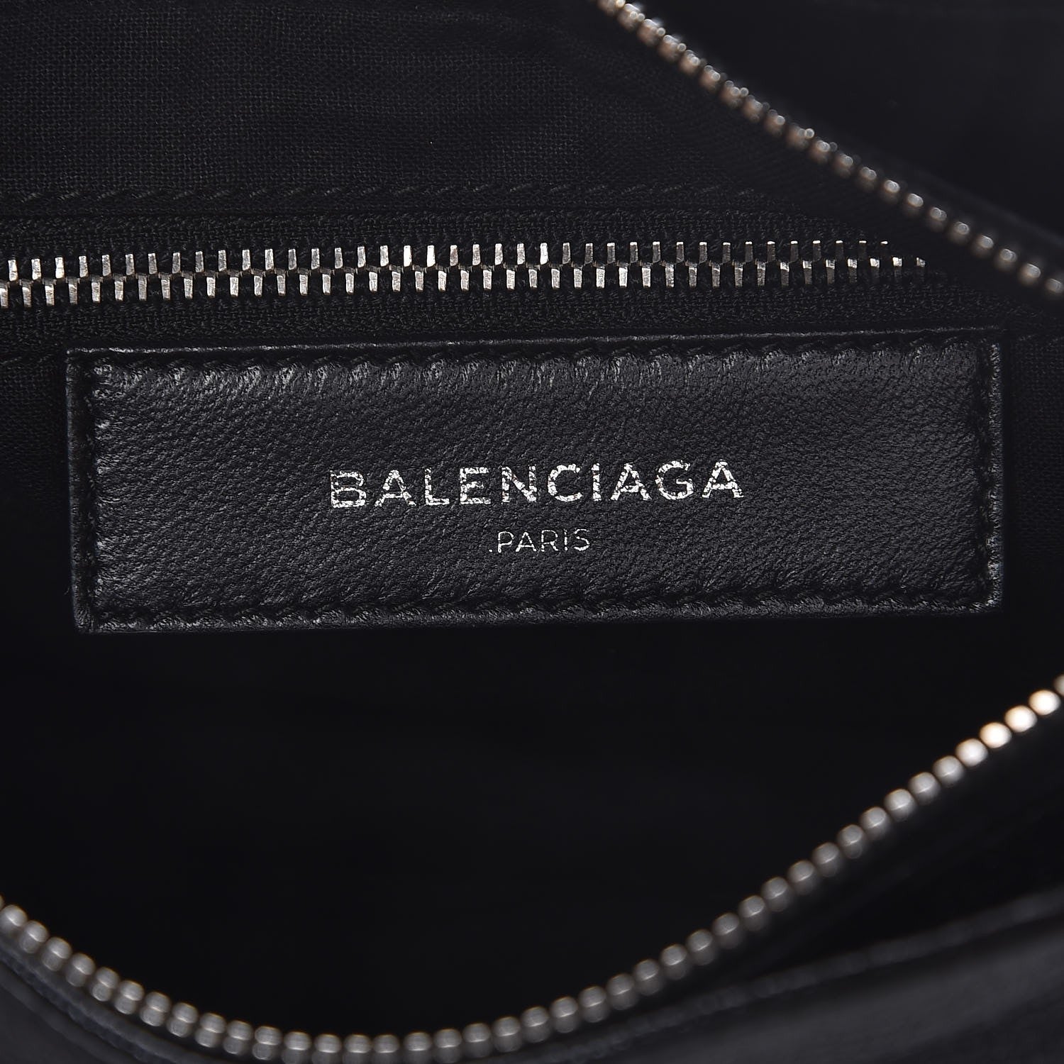Balenciaga Chevre Silver Metallic Edge Hardware Hip Black 6 of 7