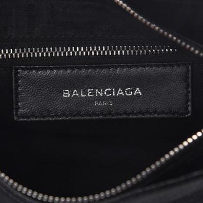 Balenciaga Chevre Silver Metallic Edge Hardware Hip Black 6 of 7