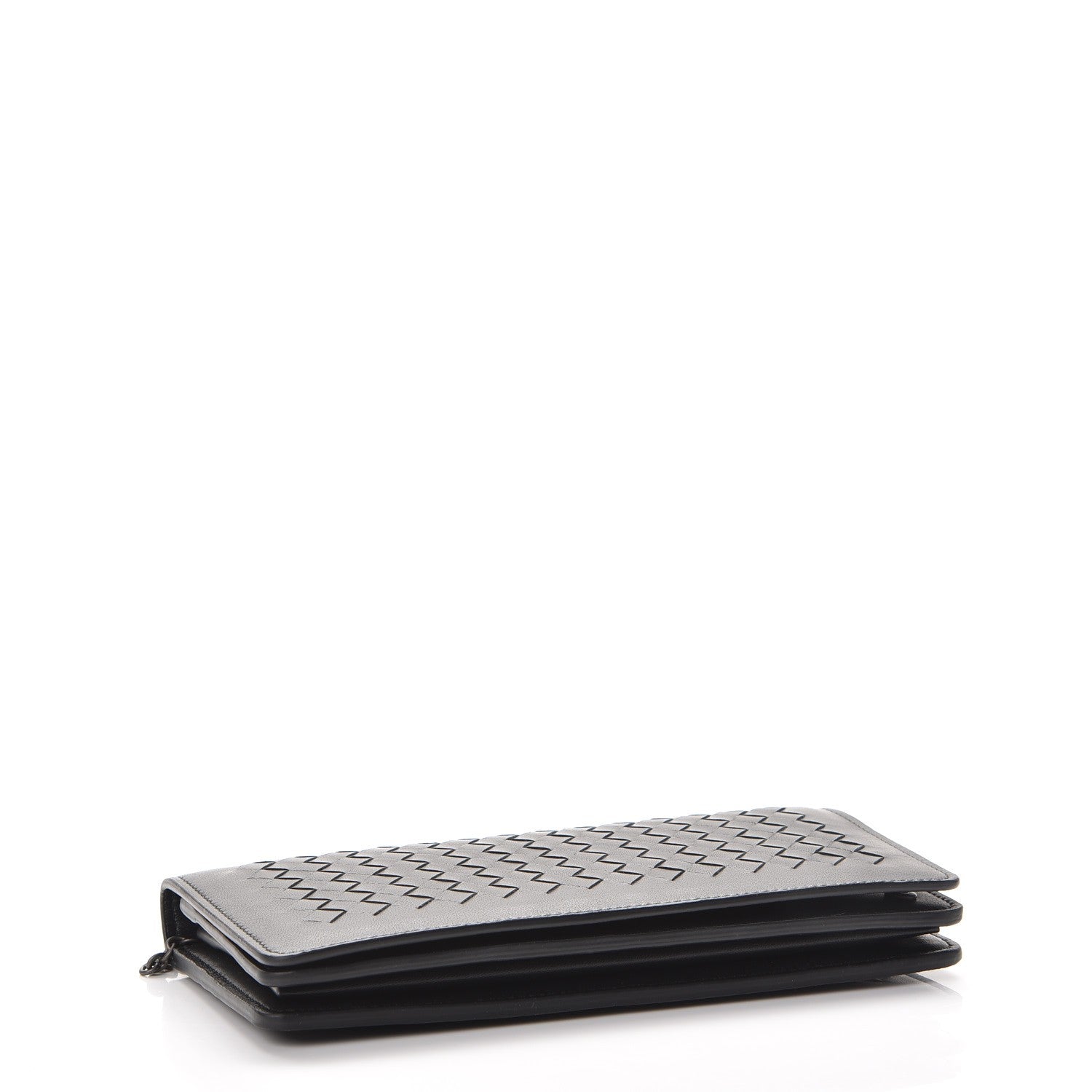 Bottega Veneta Nappa Intrecciato Continental Chain Wallet Nero Black 5 of 10