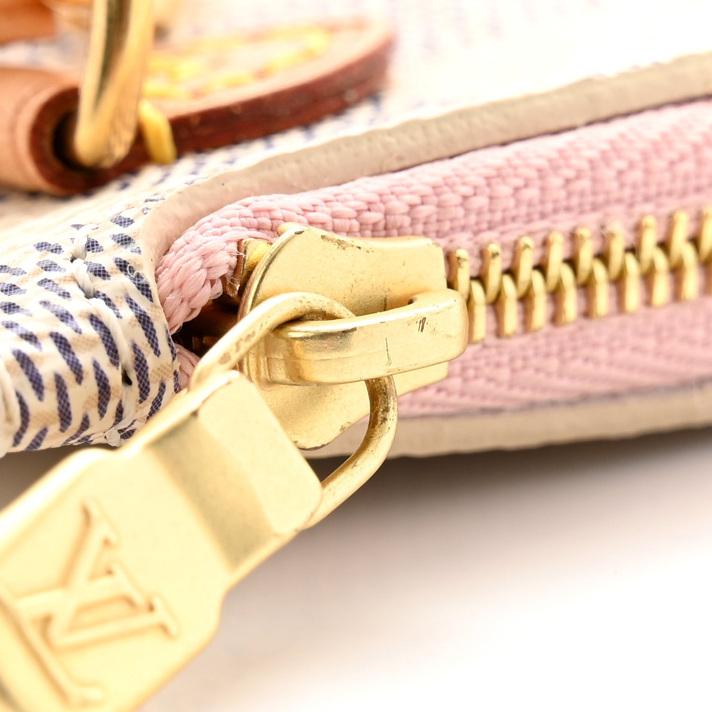 Damier Azur Neverfull MM GM Pochette Rose Ballerine