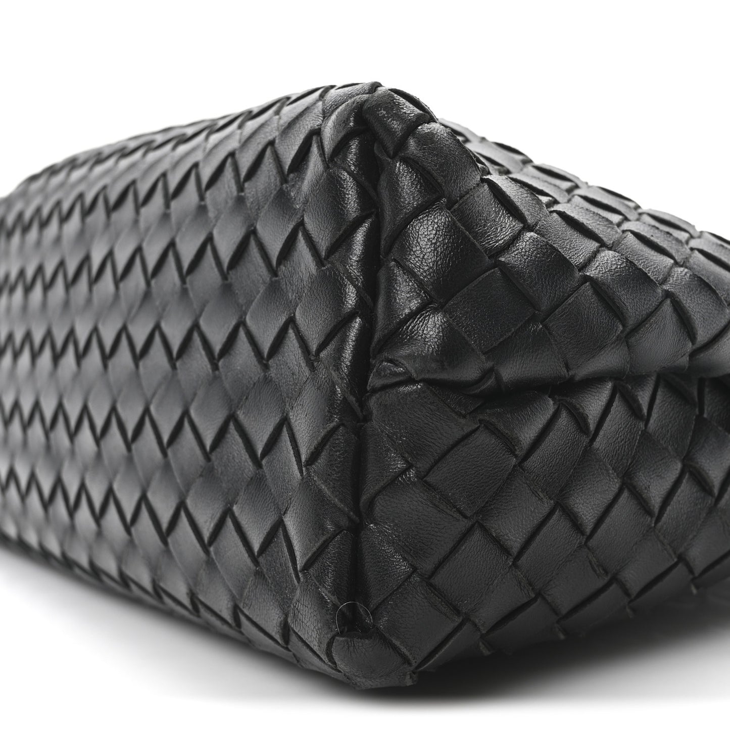 Nappa Intrecciato Medium Andiamo Shoulder Bag Black
