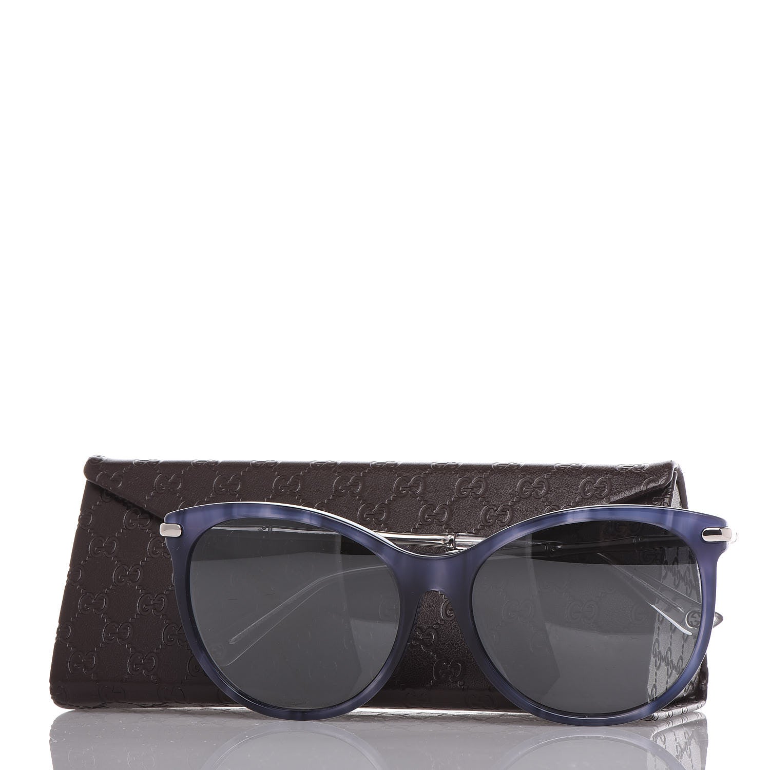 Gucci Bamboo Cat Eye GG3777/F/S Sunglasses Blue 9 of 9