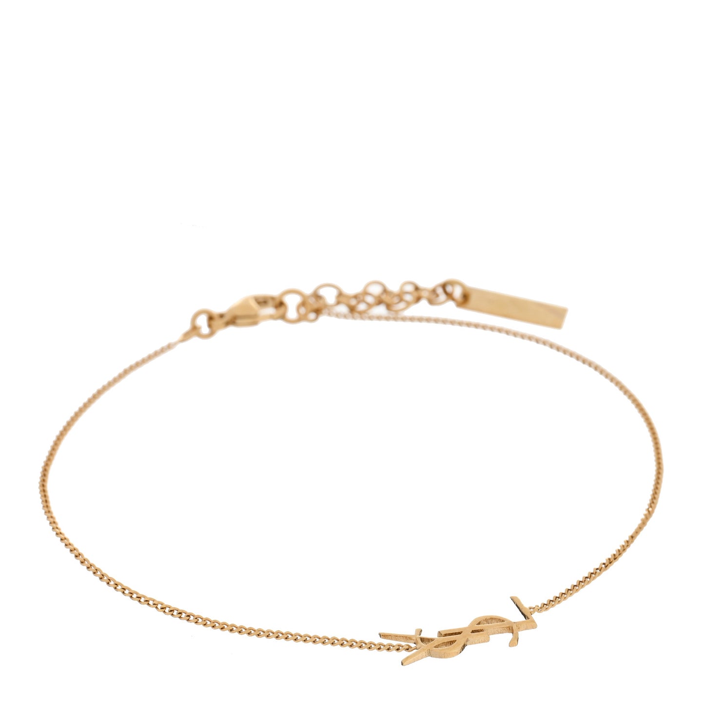 Brass Monogram Charm Bracelet