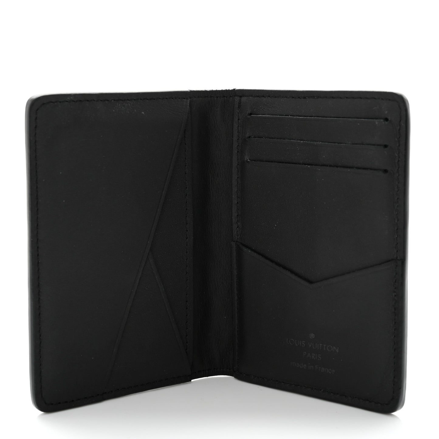 Calfskin Monogram Shadow Pocket Organizer Black