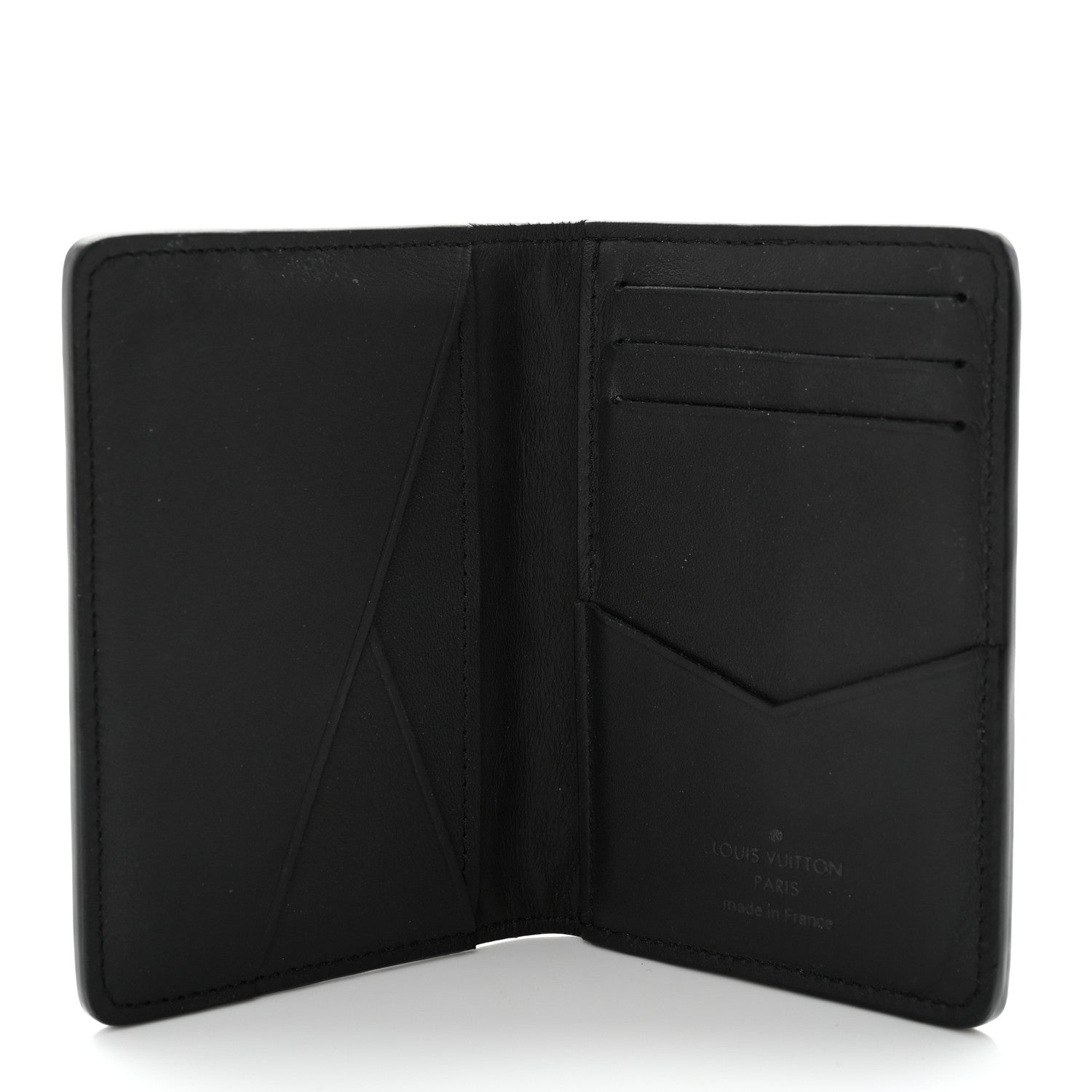 Louis Vuitton Calfskin Monogram Shadow Pocket Organizer Black 5 of 7