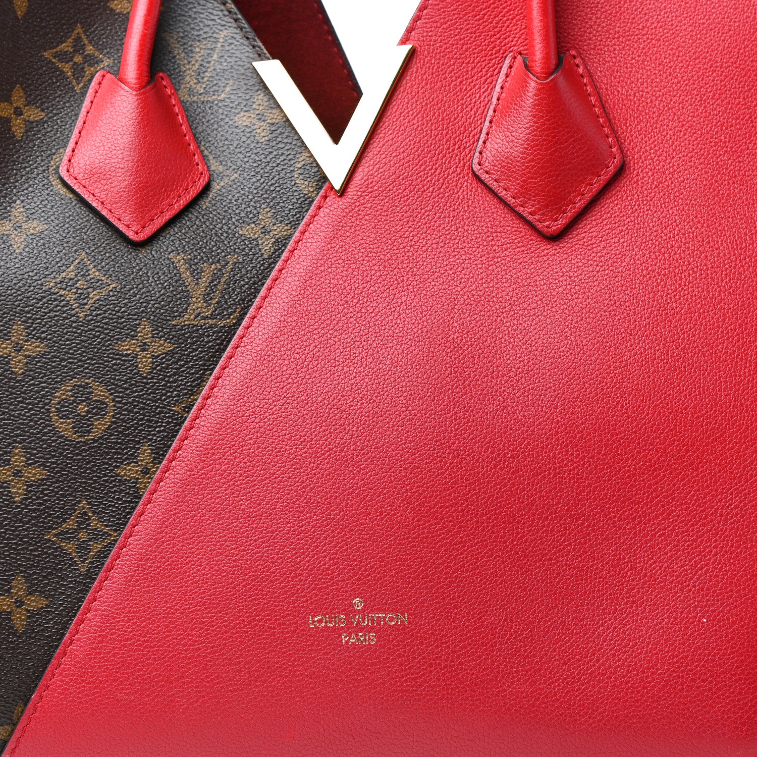 Louis Vuitton Calfskin Monogram Kimono Tote Cherry 10 of 10