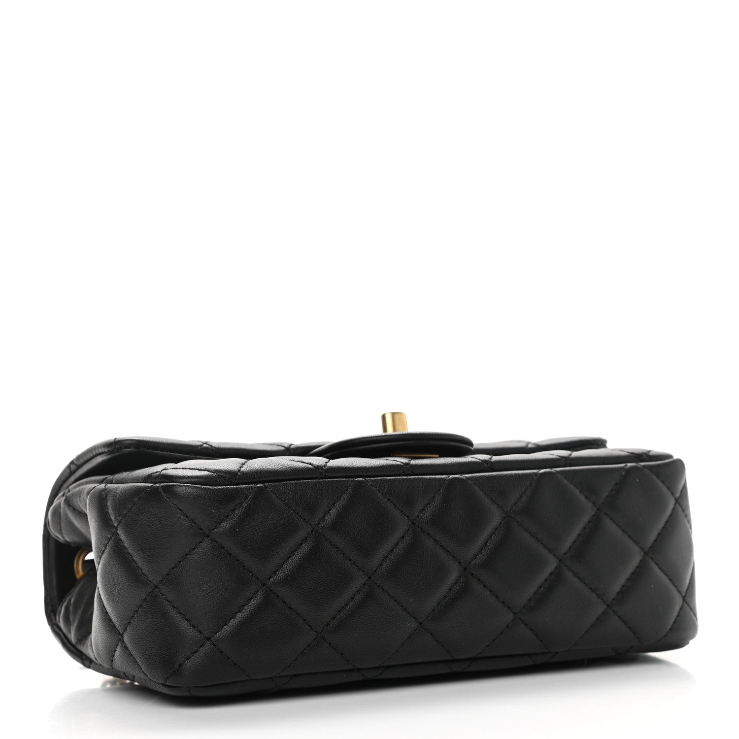 Chanel Lambskin Quilted Mini Rectangular Pearl Crush Flap Black 4 of 11
