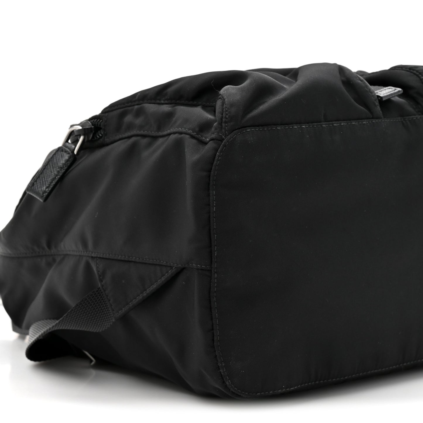 Tessuto Nylon Saffiano Vela Medium Backpack Black