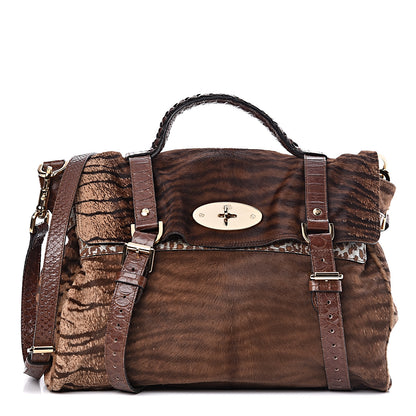 Mulberry Pony Hair Oversized Alexa Brown 1 of 13