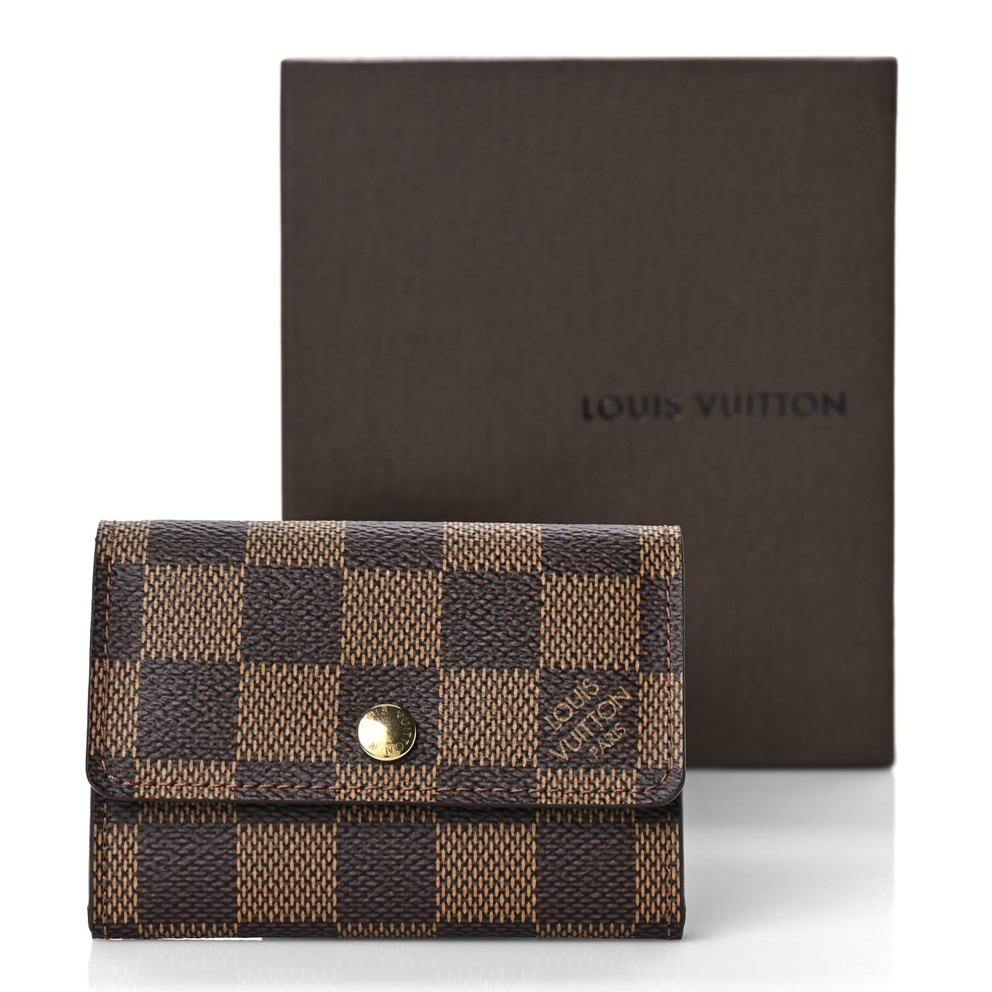 Damier Ebene Porte-Monnaie Plat Coin Purse