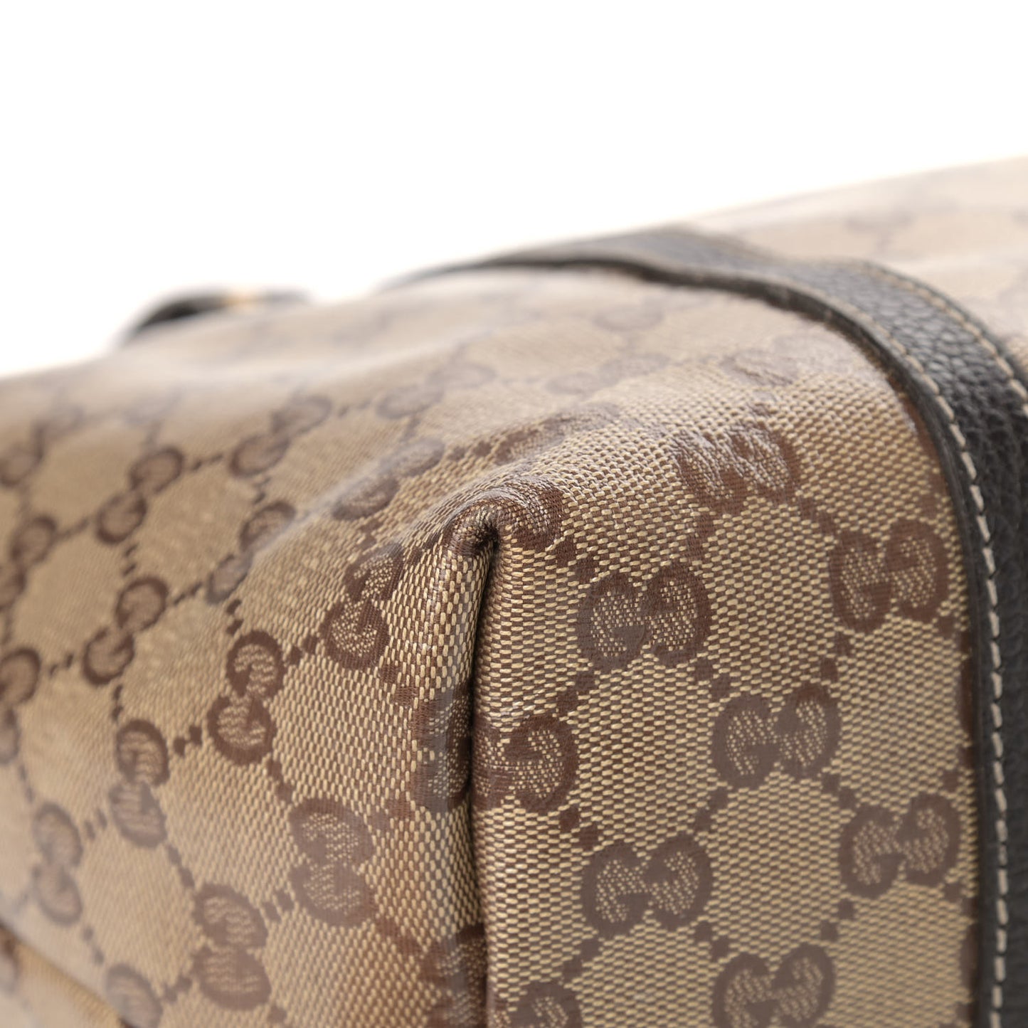 Crystal Monogram Medium Joy Tote Beige Ebony Testa di Moro