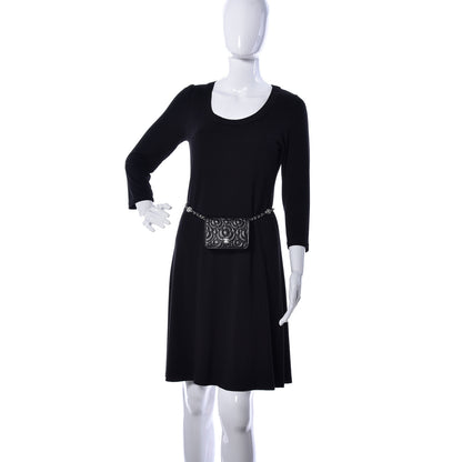 Chanel Caviar Camellia Embossed Chain Belt Bag Black 2 of 11