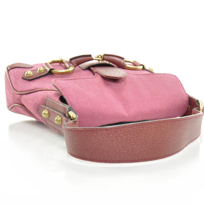 Gucci Monogram Horsebit Flap Bag Fuchsia 6 of 10
