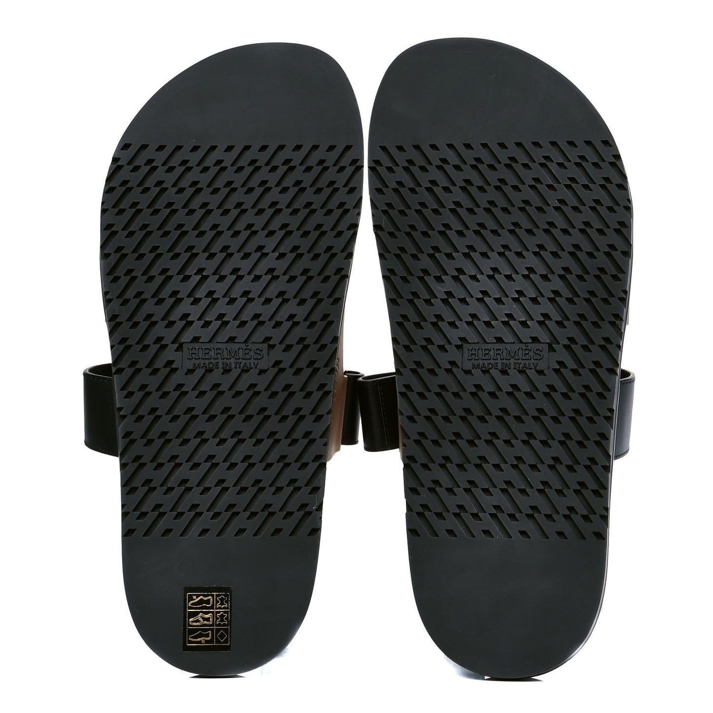Calfskin Womens Chypre Sandals 43 Black Gold