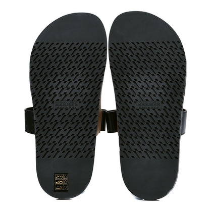 Hermes Calfskin Womens Chypre Sandals 43 Black Gold 4 of 4