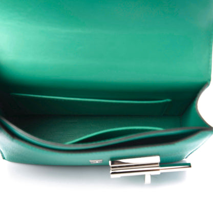 Hermes Chevre Mysore Mini Verrou Chaine Bag Bleu Paon 5 of 10