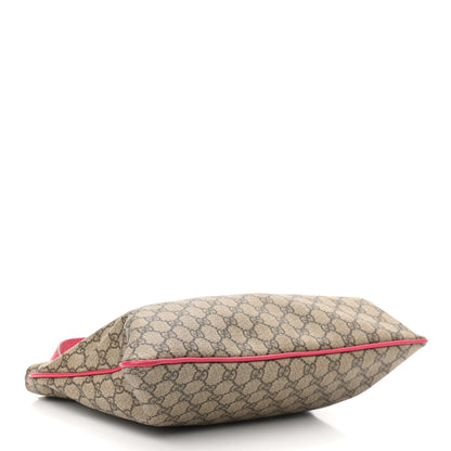 Gucci GG Supreme Monogram Medium Flat Messenger Bag Pink 4 of 14