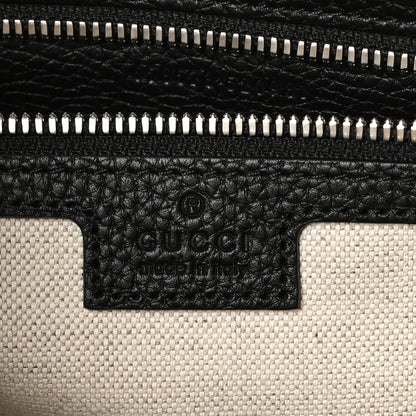 Gucci Piuma Calfskin Jumbo GG Embossed Briefcase Black 6 of 10