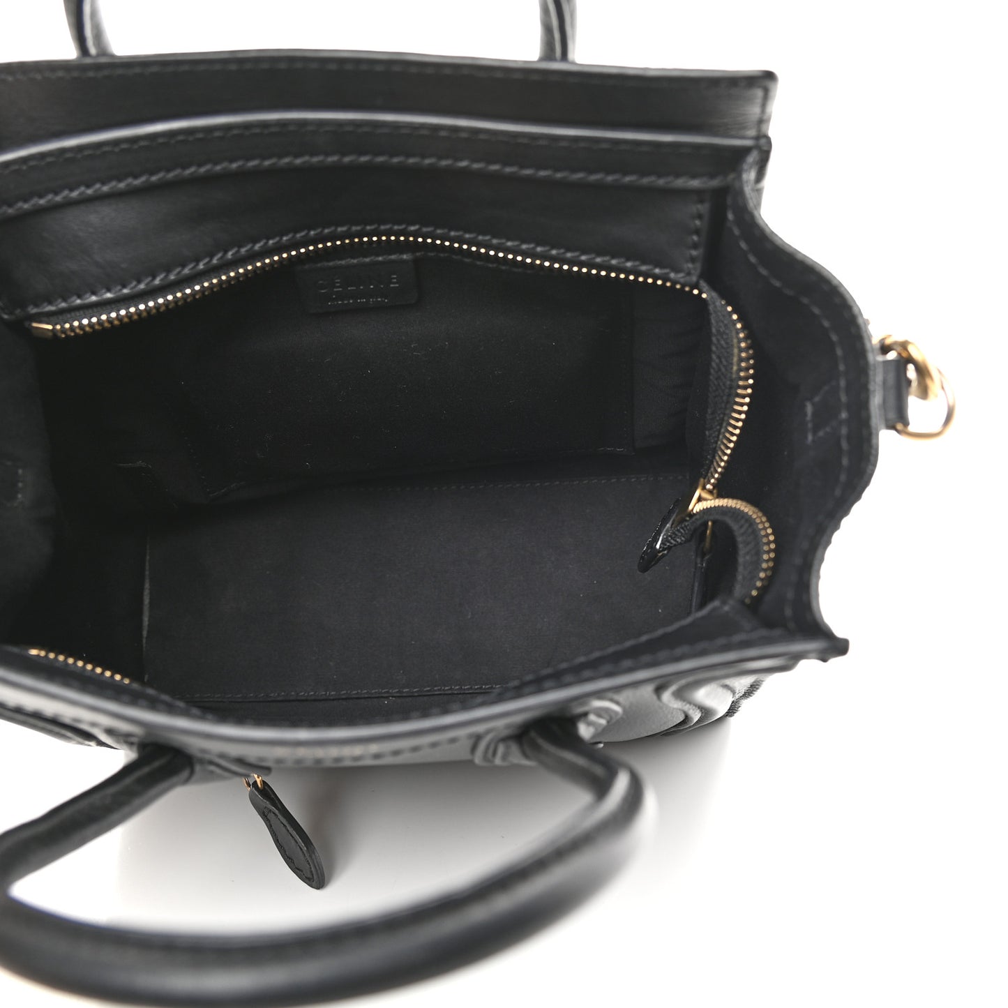 Smooth Calfskin Nano Luggage Black