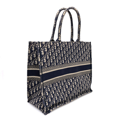 Christian Dior Oblique Large Book Tote Blue Multicolor 3 of 12