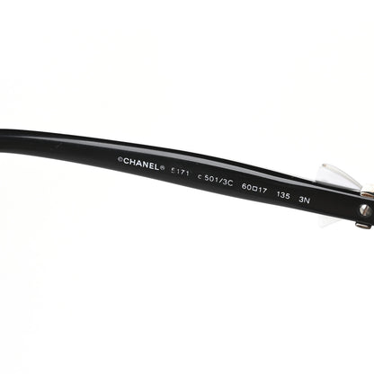 Chanel CC Bow Sunglasses 5171 Black White 6 of 9