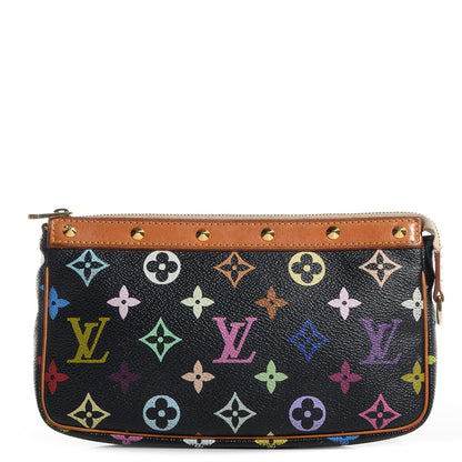 Louis Vuitton Monogram Multicolor Pochette Accessories Black 1 of 7