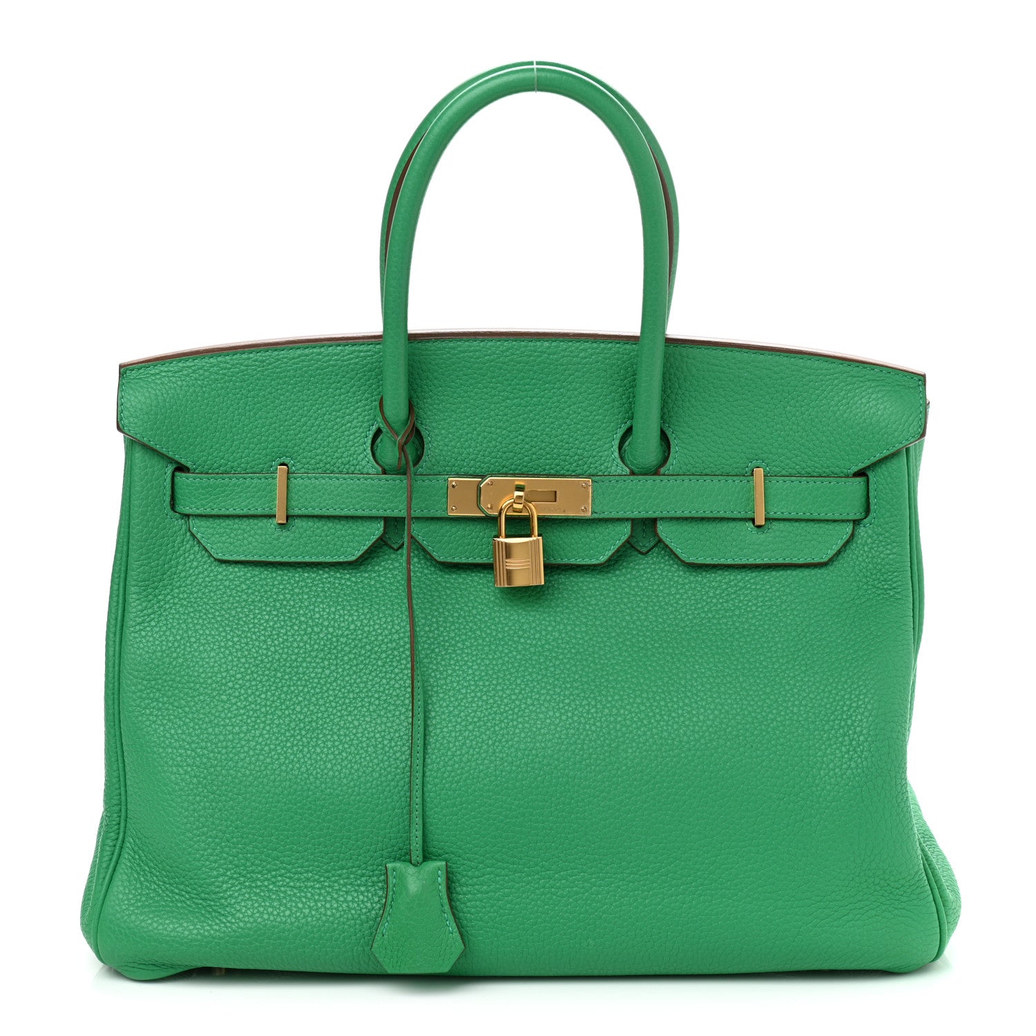 Hermes Taurillon Clemence Birkin 35 Menthe 1 of 15