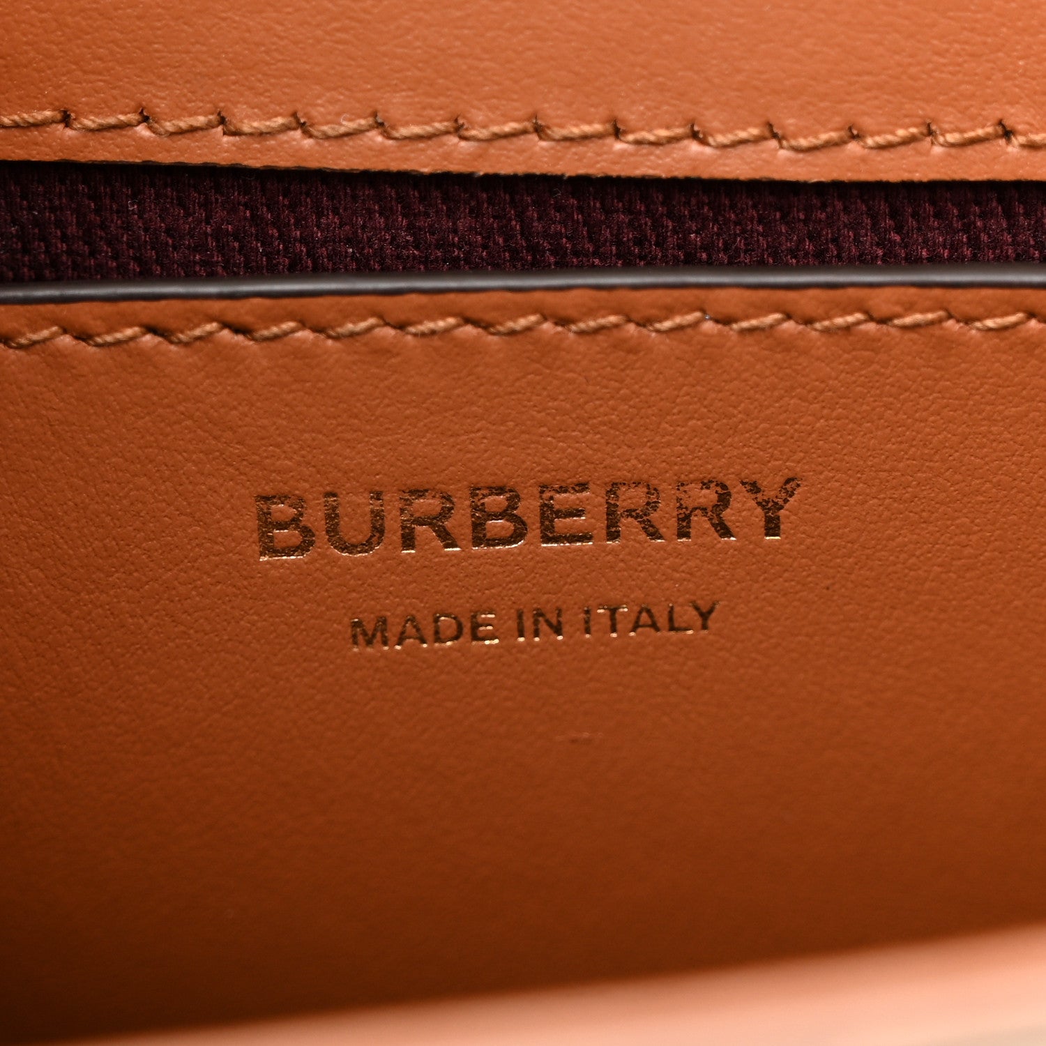 Burberry Coated Canvas Calfskin Vintage Check Medium Note Crossbody Bag Briar Brown 6 of 16