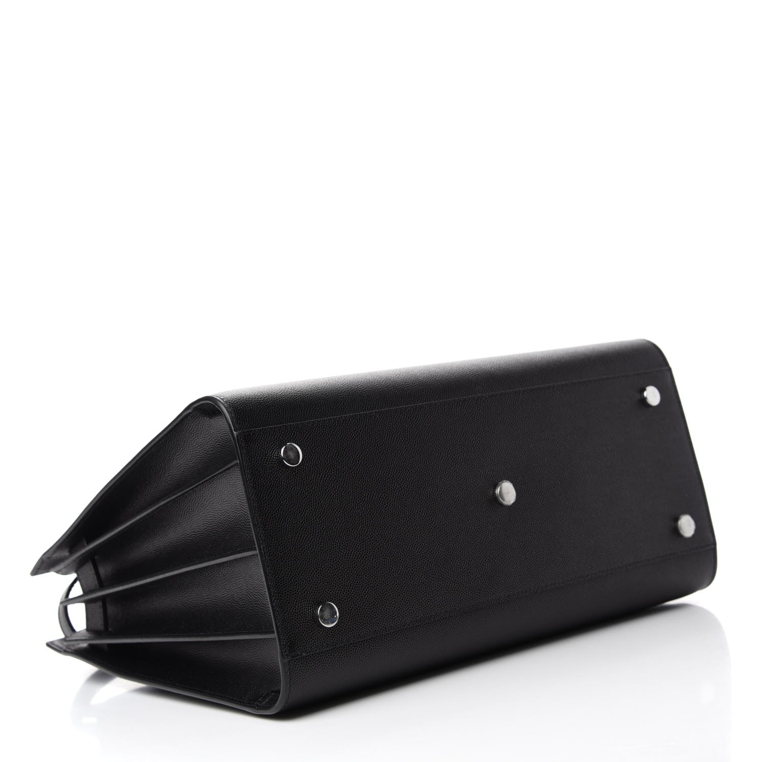Saint Laurent Grained Calfskin Small Sac De Jour Black 4 of 9