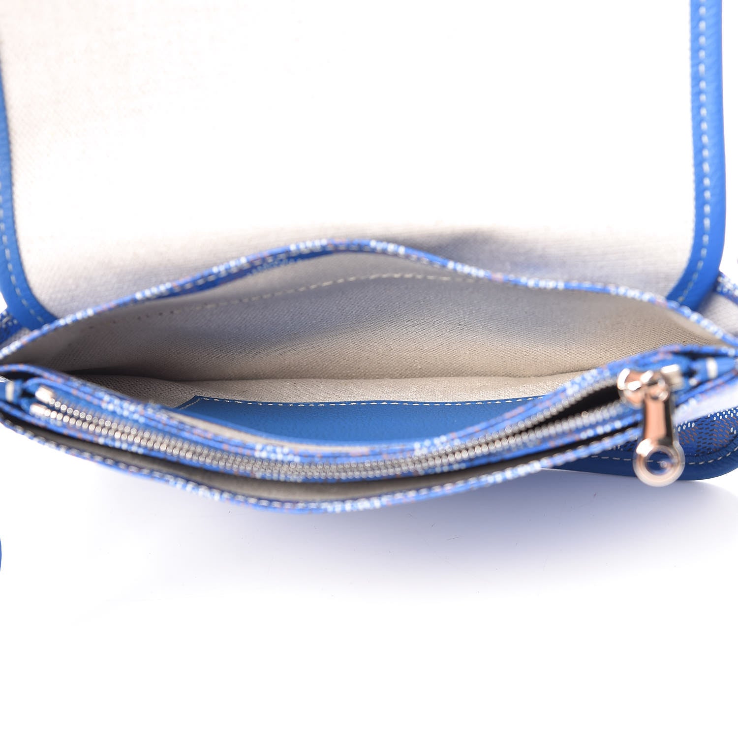Goyard Goyardine Plumet Wallet Clutch Sky Blue 5 of 8