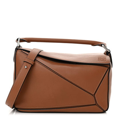 Loewe Calfskin Small Puzzle Bag Tan 1 of 11