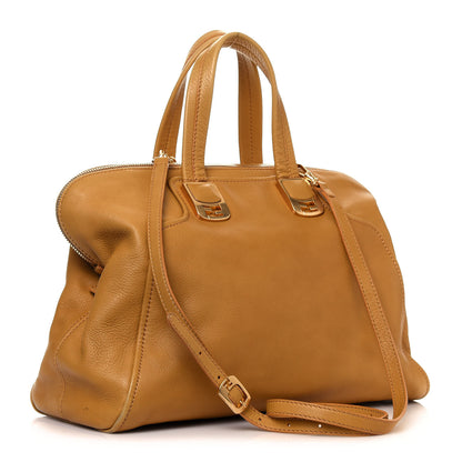 Fendi Vitello Dolce Marmol Large Chameleon Tote Yellow 3 of 18