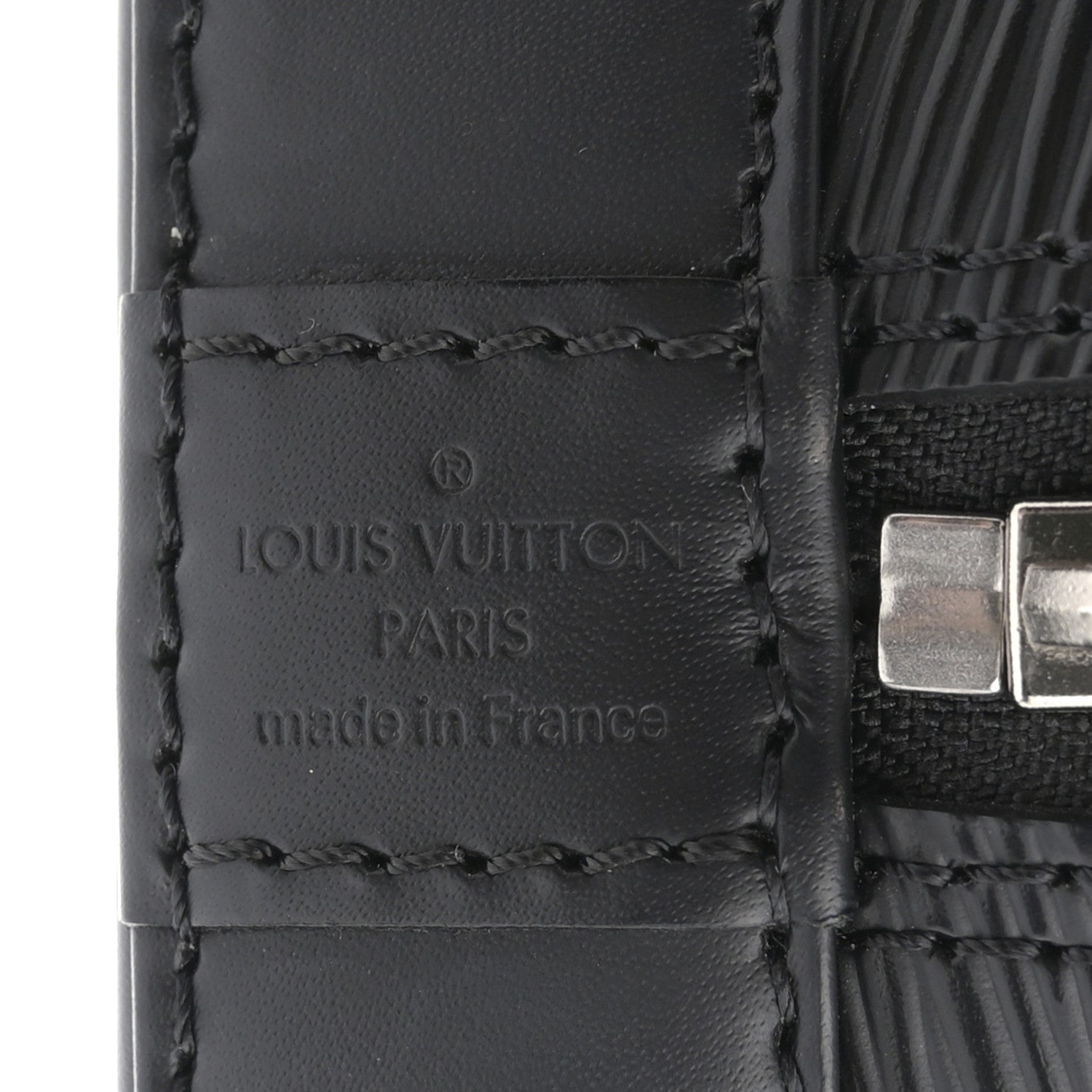 Louis Vuitton Epi Alma BB Black 6 of 10