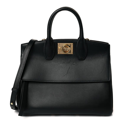Salvatore Ferragamo Medium Studio Bag Black 1 of 9