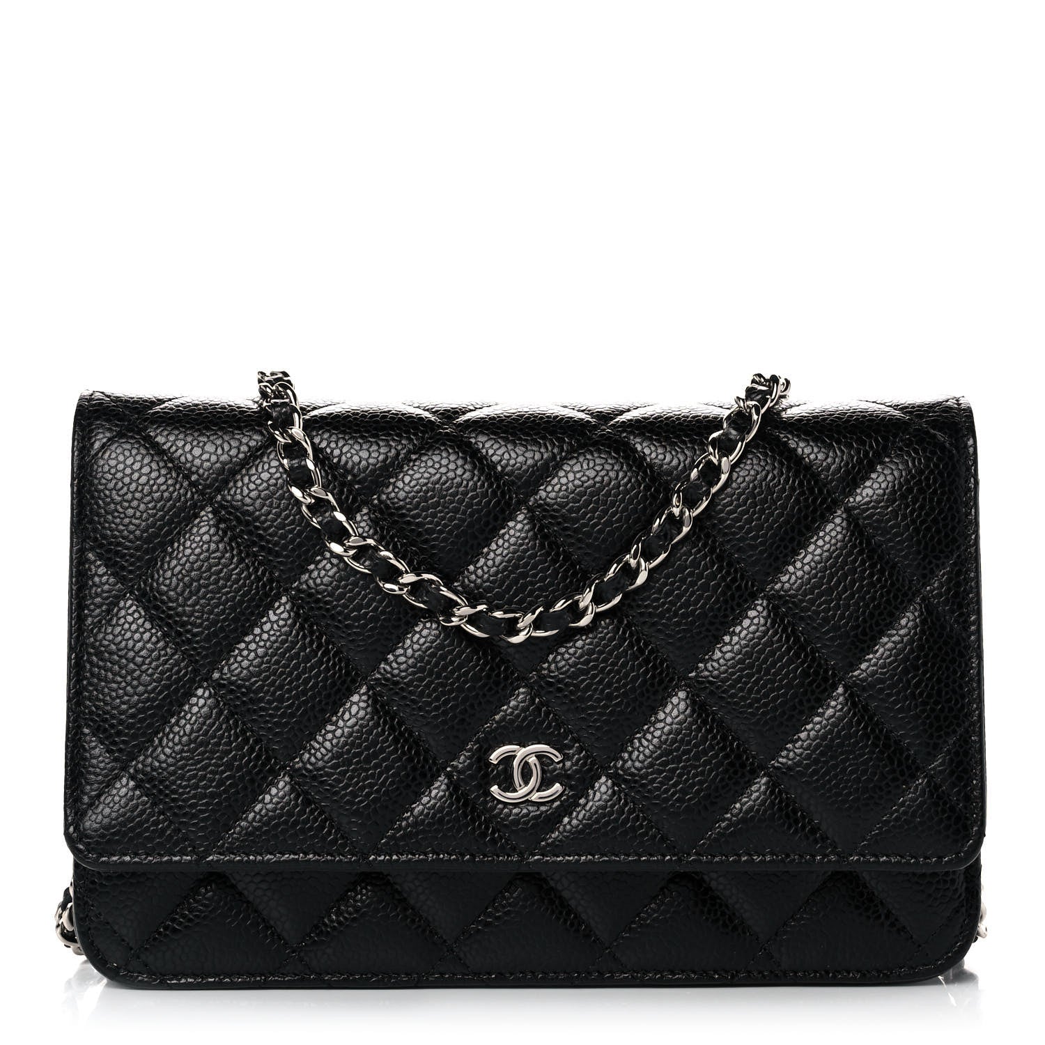 Chanel Caviar Quilted Wallet On Chain WOC Black 1 of 10