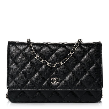 Chanel Caviar Quilted Wallet On Chain WOC Black 1 of 10