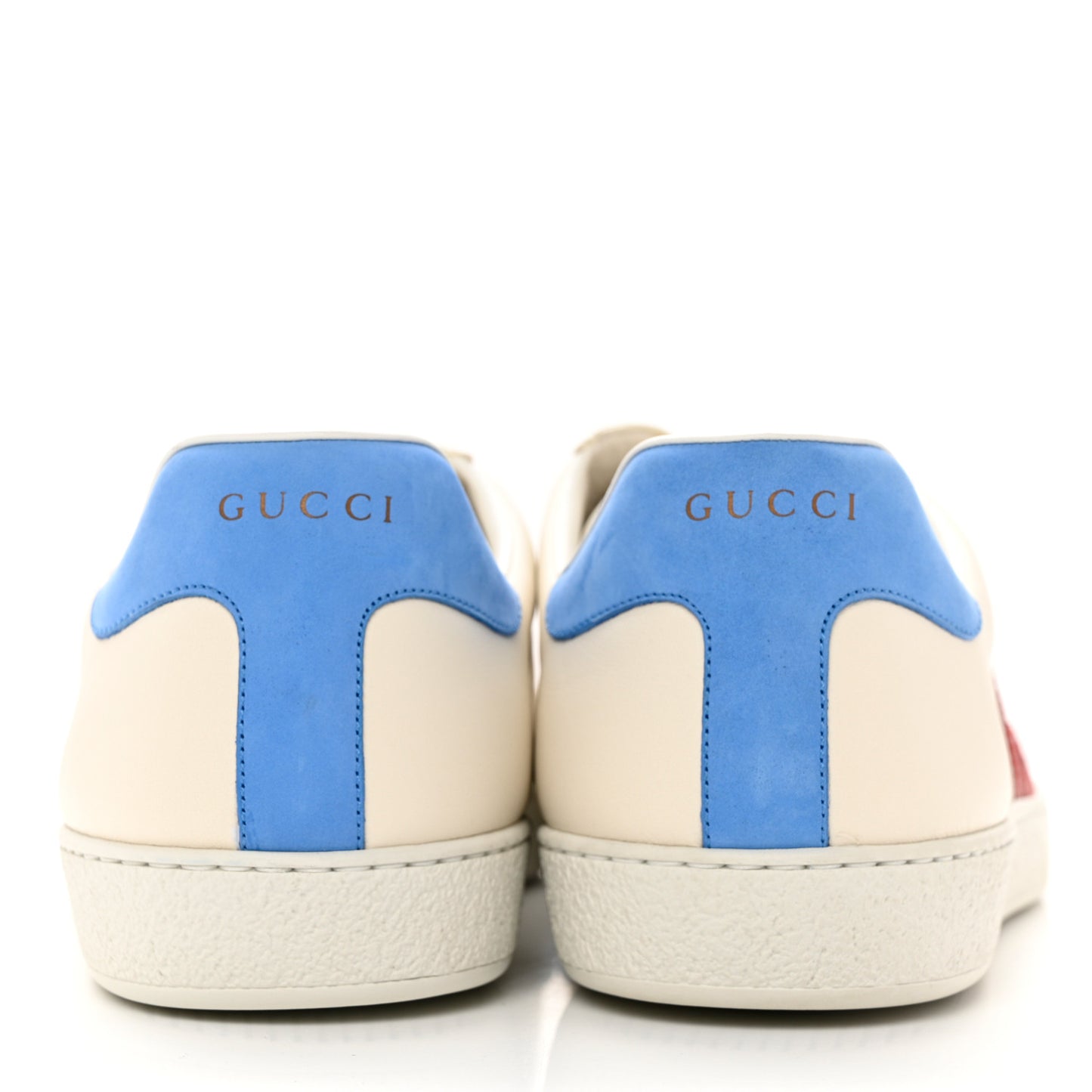 Calfskin Nubuck Interlocking G Mens New Ace Sneakers 13 Mystic White Hibiscus Red Bright Splash