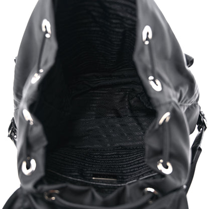 Prada Tessuto Nylon Saffiano Medium Backpack Black 5 of 9