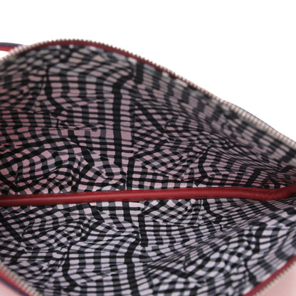 MCM Visetos Liz Shopper Tote Pouch Ruby Red 7 of 7