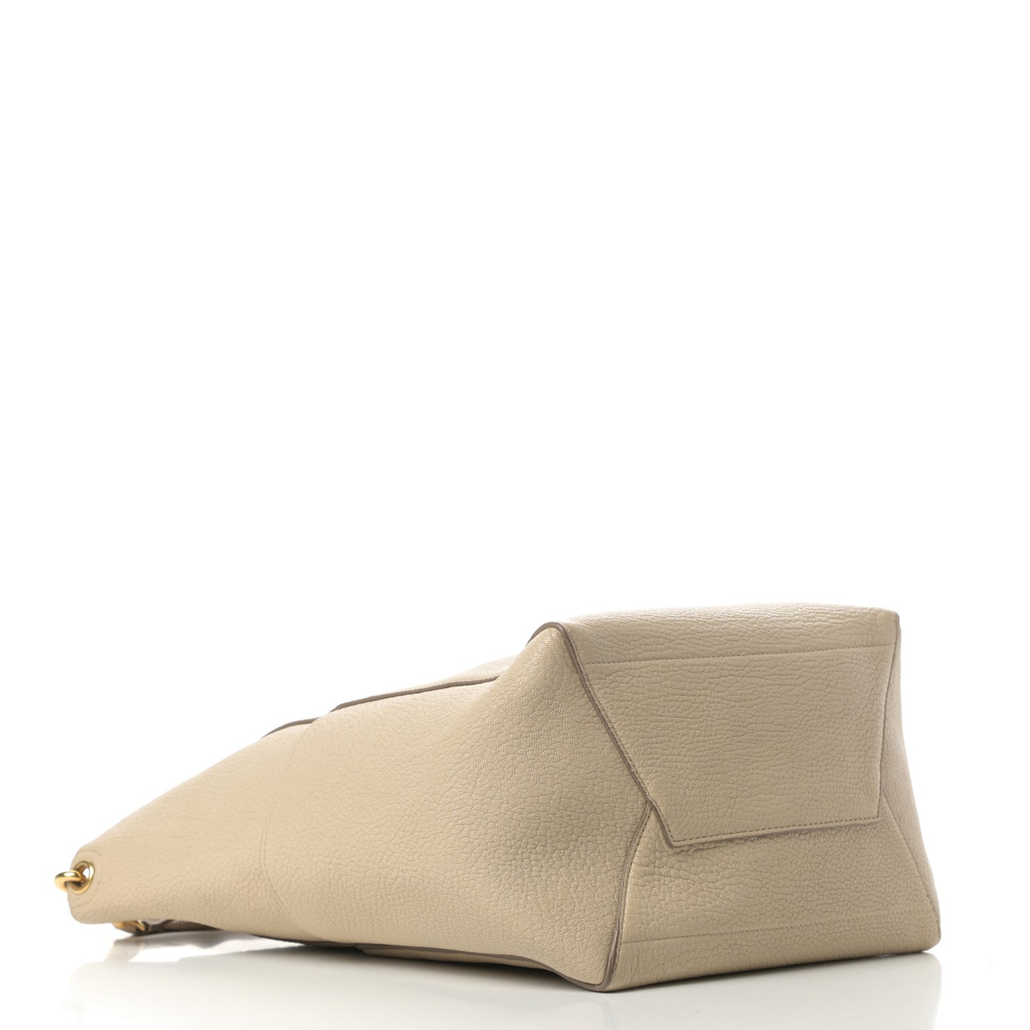 Soft Grained Calfskin Sangle Bucket Bag Dune