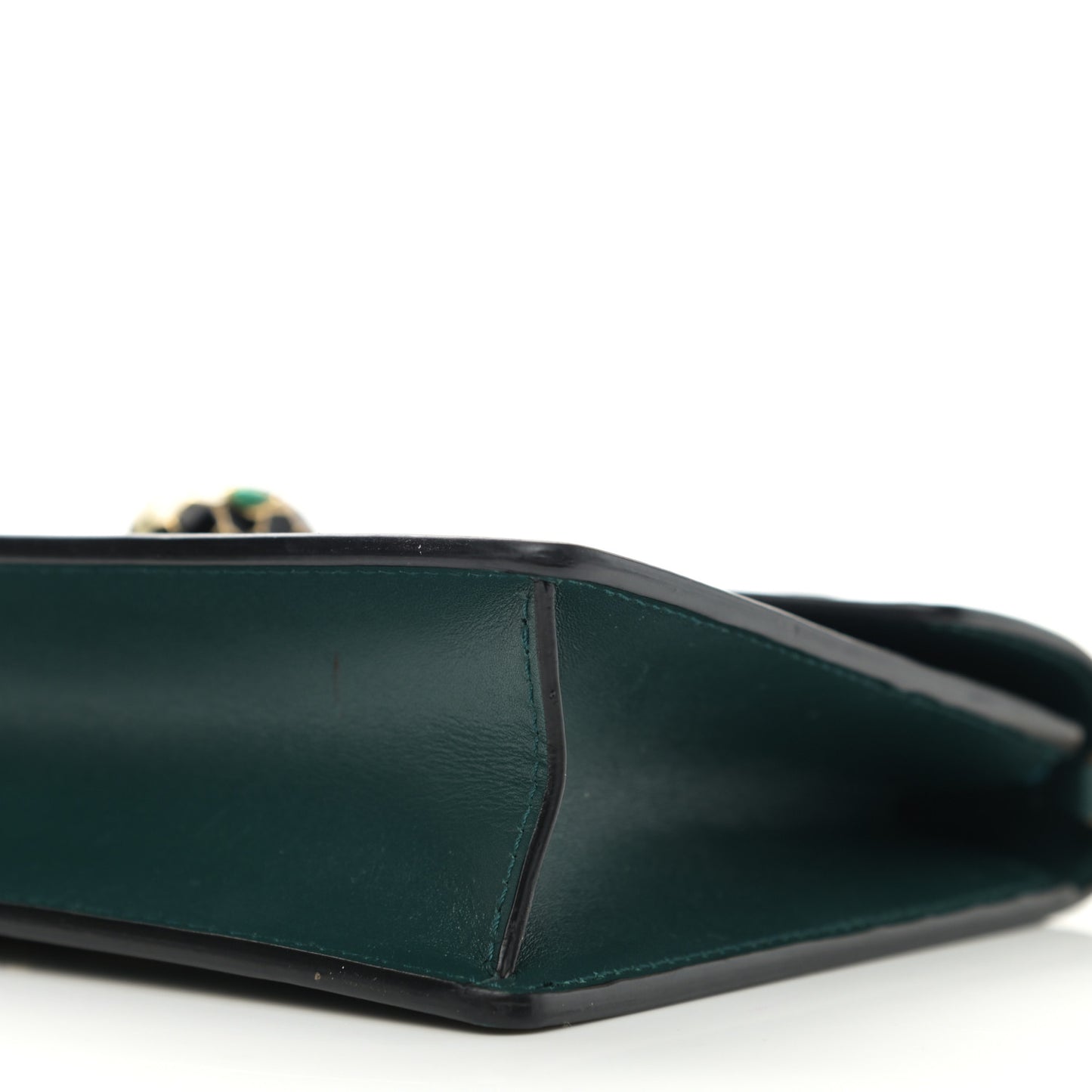 Calfskin Serpenti Forever Chain Pouch Bag Emerald Green