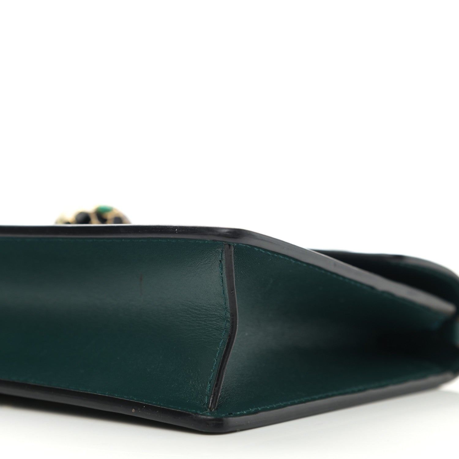 Bulgari Calfskin Serpenti Forever Chain Pouch Bag Emerald Green 9 of 11