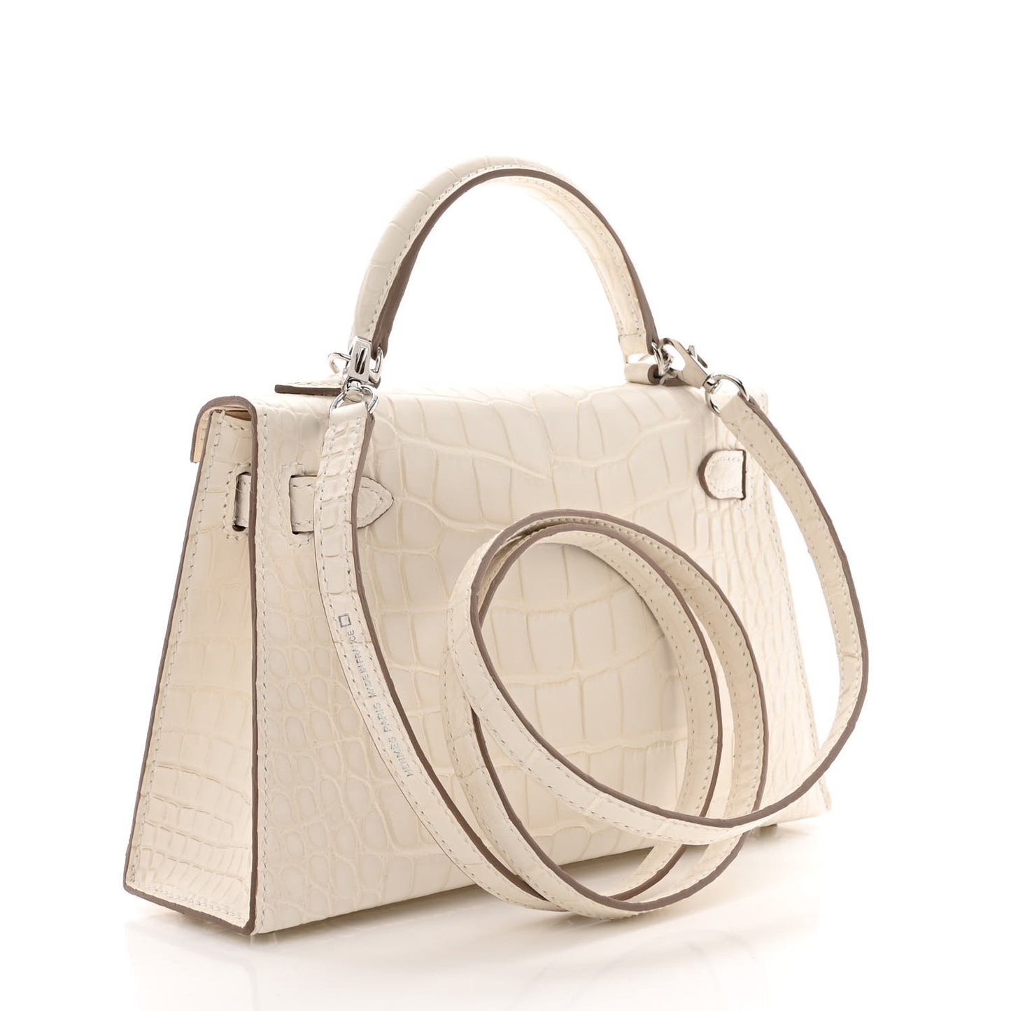 Matte Alligator Mini Kelly Sellier 20 Beton