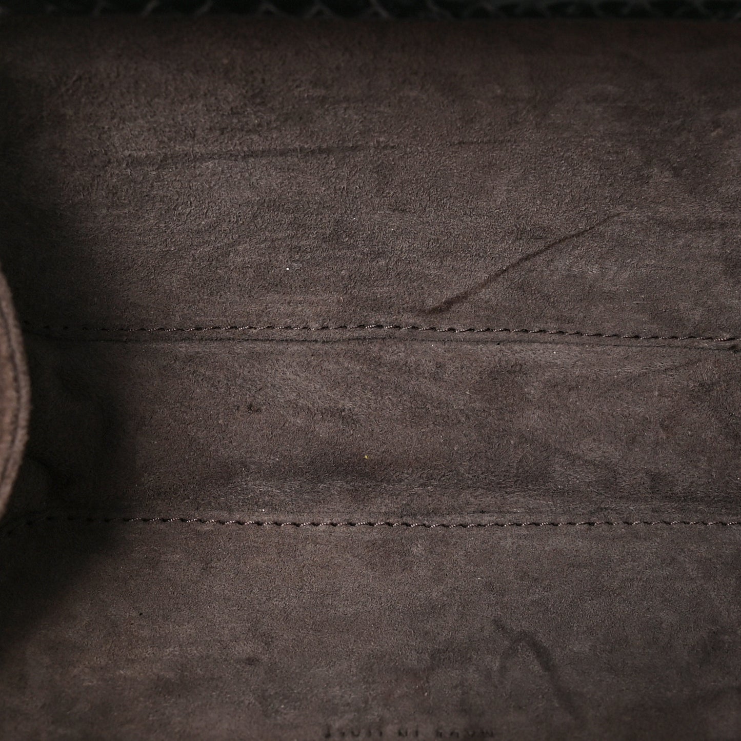 Snakeskin Passamaneria Woven Knot Clutch Black